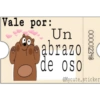 Vale por: PO Un abrazo de oso 000012348 @Mycute_sticker