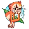 Monkey Sticker by* 17