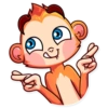 Monkey Sticker by* 19