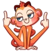 Monkey Sticker by* 15