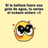 Si la belleza fuera una
gota de agua, tú serías
el océano entero <3