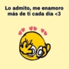 Lo admito, me enamoro
más de ti cada día <3
O