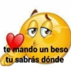 te mando un beso tu sabrás dónde