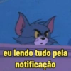 eu lendo tudo pela
notificação