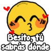e.stickers! }}} 3 Besito, tú sabrás dónde