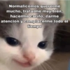 Normalicemos quererme
mucho, tratarme muy bien,
hacerme cariño, darme
atención y complacerme todo el
tiempo
