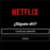 NETFLIX ¿Sigues ahí? Continuar episodio Volver