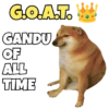 G.O.A.T. GANDU OF ALL TIME