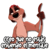 Creo que no estás entiendo el mensaje