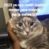 2023 ya nos metió cuatro
meses para cuándo
me la metes tú?
hoto T50
