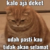 kalo aja deket udah pasti kau tidak akan selamat