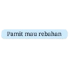 Pamit mau rebahan