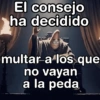 El consejo ha decidido multar a los que no vayan a la peda