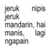 jeruk nipis jeruk mandarin, hai manis, ngapain lagi