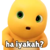 Dino Kuning Nailoong Sticker94 25
