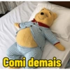 Comi demais