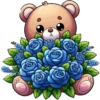 Flores azules 💙🦋🩵 5