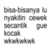 bisa-bisanya lu nyakitin cewek secantik gue kocak wkwkwkwk