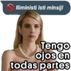 Iliministi isti minsiji jojo stickers Tengo ojos en todas partes