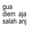 gua diem aja salah anj