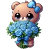 Flores azules 💙🦋🩵 14