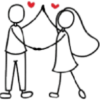 Parejitas amor stickman ❤️❣️❤️ 14