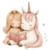 Cute Princesa y Unicornio 🦄👑 11