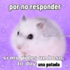 por no responder a kuromi posting si me pides un beso, te doy una patada