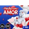 -Hecho con- AMOR B 100% EXCESO Amor CARIÑO TE AMO