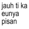 jauh ti ka eunya pisan