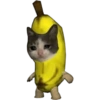 Stiker pisang~kucing~ 11