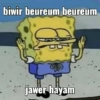 biwir beureum beureum jawer hayam