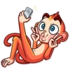 Monkey Sticker by* 5