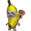 Stiker pisang~kucing~ 8