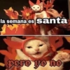 la semana es santà pero yo no