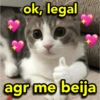 ok, legal agr me beija