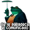 Se le agradece
el comunicado