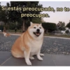 Si estás preocupado, no te
preocupes.