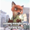 sedang menghitung
hutang mu