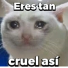 Eres tan
cruel así