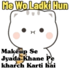 Me Wo Ladki Hun Makeup Se Jyada Khane Pe kharch Karti hai