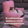 Si realmente me quisieras ver, te teletransportarías