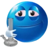 🔵 Emoji Azul Meme Shitpost 6