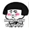 menerima thr via transfer