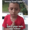 minta maaf karena suka bego kalo lagi naksir