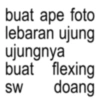 buat ape foto lebaran ujung ujungnya buat flexing SW doang