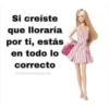 Si creíste que lloraría por ti, estás en todo lo correcto