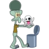 Emoji a la basura (Calamardo) 15