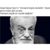 Ustad Necip Fazıl'ın "Osmanlı küçük devlettir." diyen gence tokat gibi cevabi; 'Osmanlı küçük bir devlet değildir."