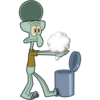 Emoji a la basura (Calamardo) 16